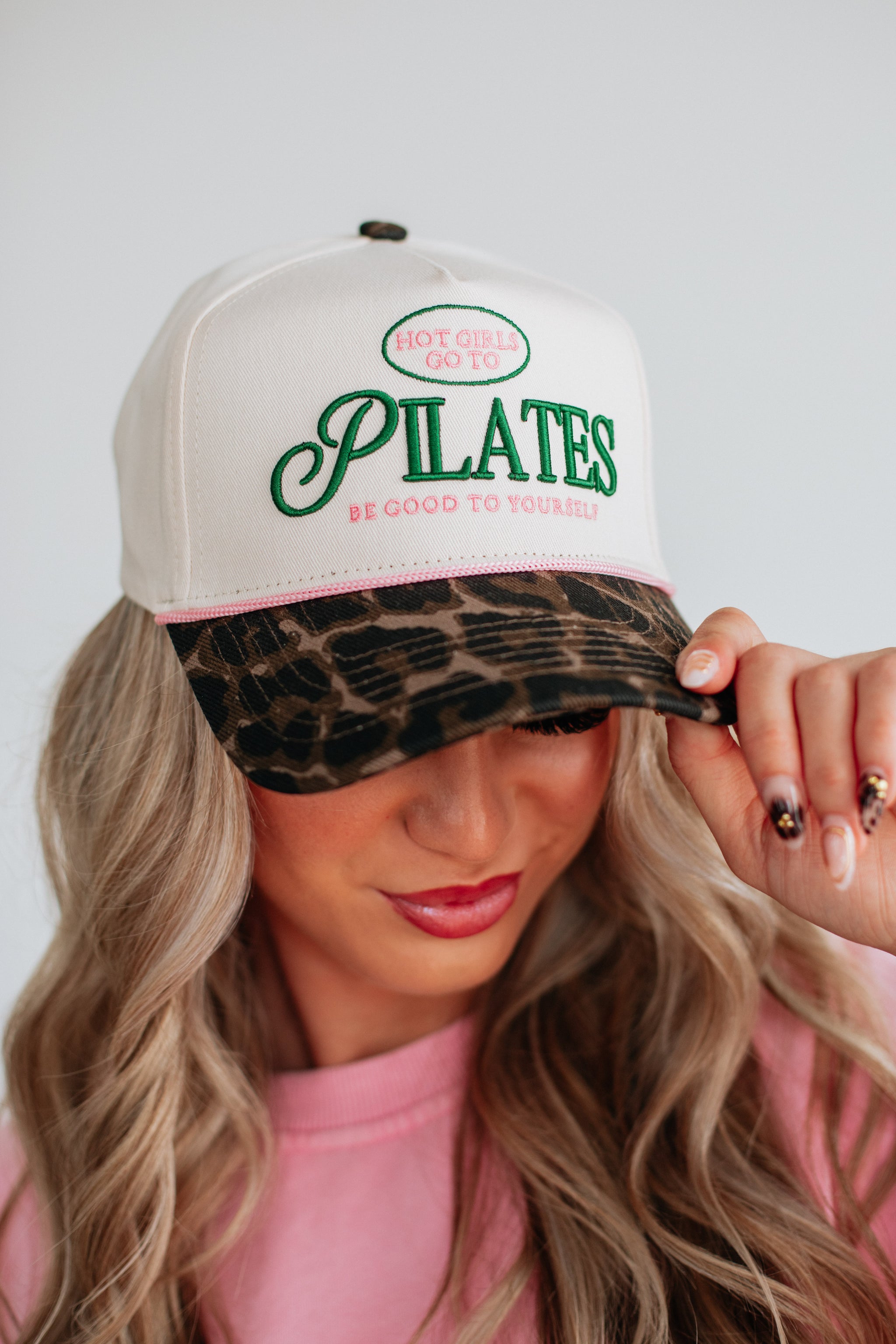 HOT GIRLS GO TO PILATES TRUCKER HAT